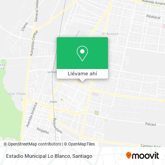 Mapa de Estadio Municipal Lo Blanco
