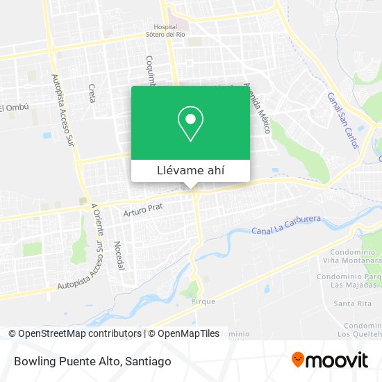 Mapa de Bowling Puente Alto