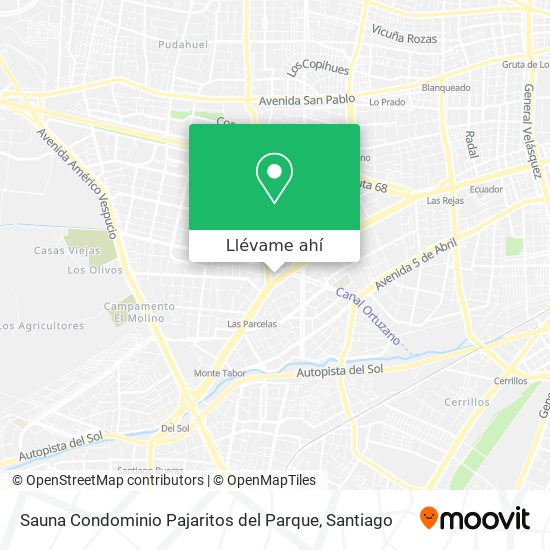 Mapa de Sauna Condominio Pajaritos del Parque