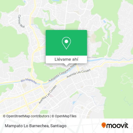 Mapa de Mampato Lo Barnechea