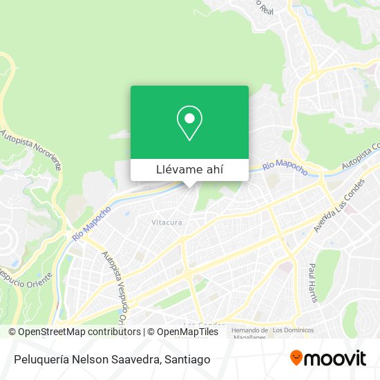 Mapa de Peluquería Nelson Saavedra