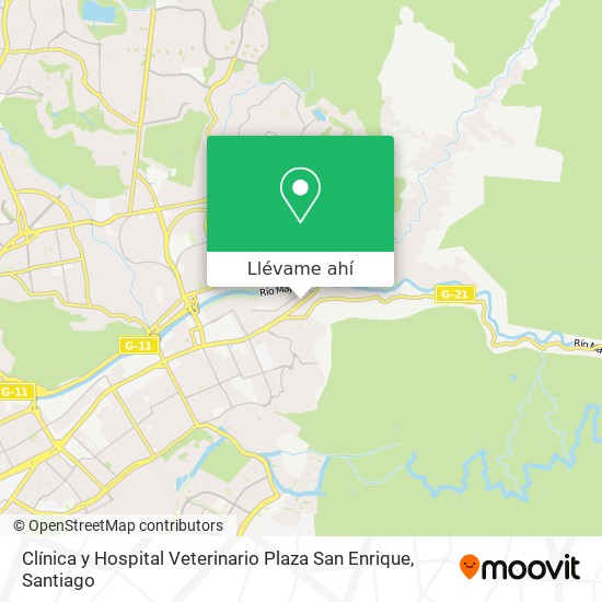 Mapa de Clínica y Hospital Veterinario Plaza San Enrique