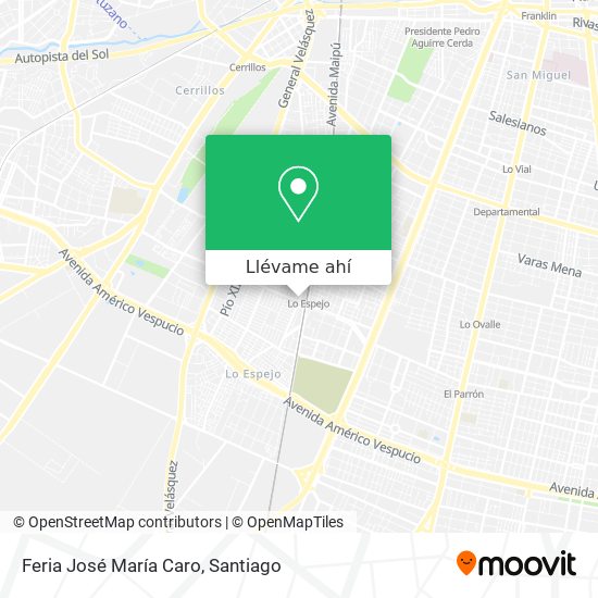 Mapa de Feria José María Caro