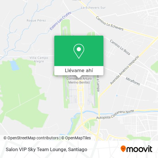 Mapa de Salon VIP Sky Team Lounge