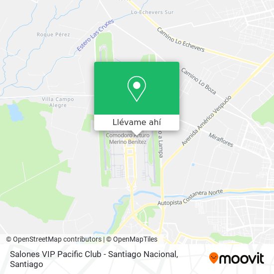Mapa de Salones VIP Pacific Club - Santiago Nacional