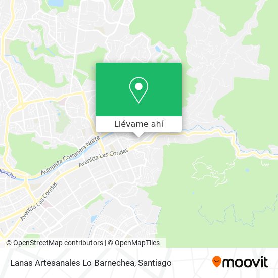 Mapa de Lanas Artesanales Lo Barnechea
