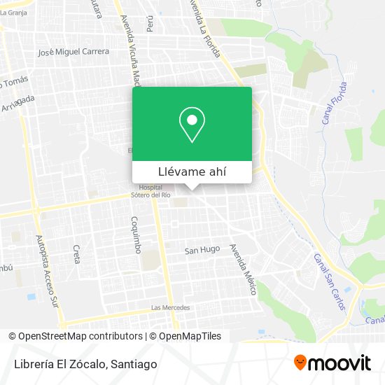 Mapa de Librería El Zócalo