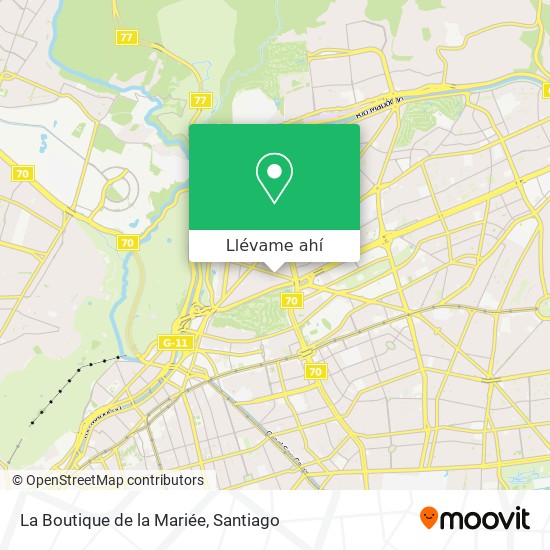 Mapa de La Boutique de la Mariée