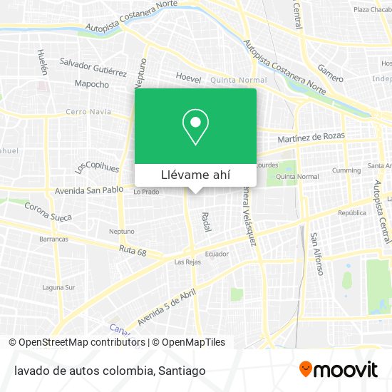 Mapa de lavado de autos colombia