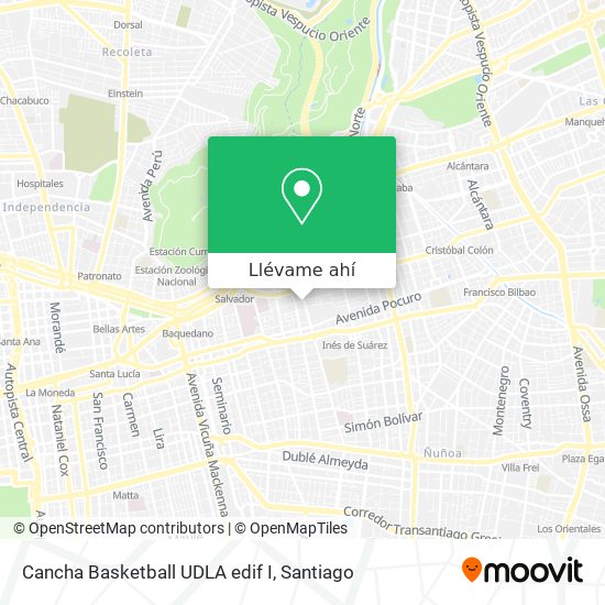 Mapa de Cancha Basketball UDLA edif I