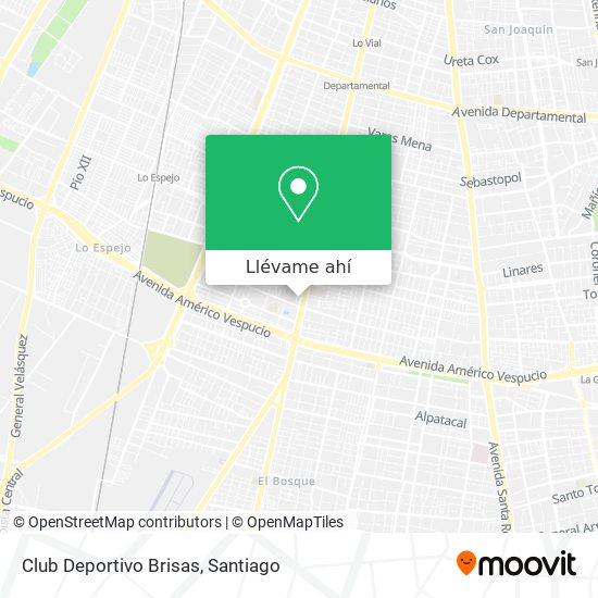 Mapa de Club Deportivo Brisas