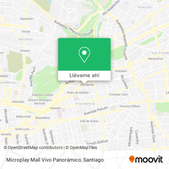 Mapa de Microplay Mall Vivo Panorámico
