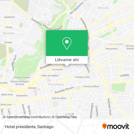 Mapa de Hotel presidente