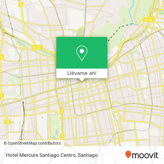 Mapa de Hotel Mercure Santiago Centro