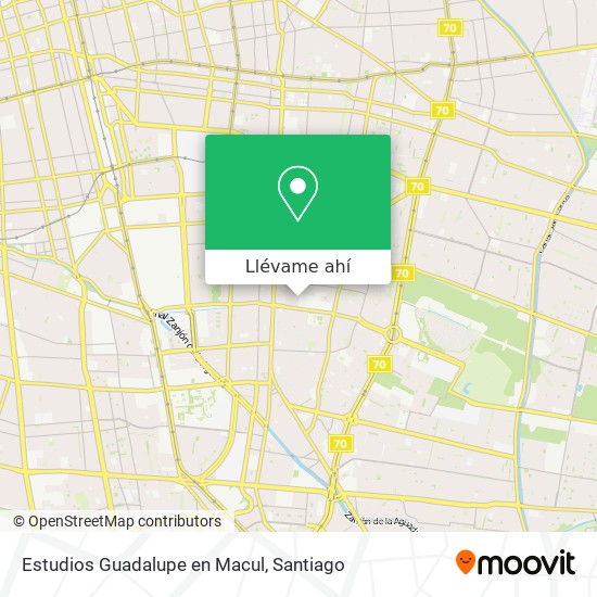Mapa de Estudios Guadalupe en Macul