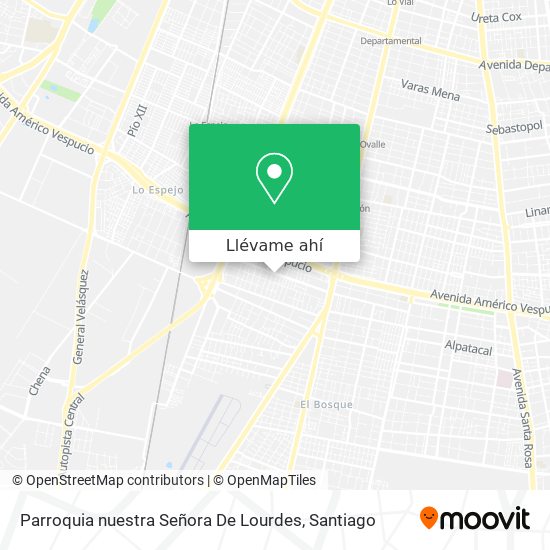 Mapa de Parroquia nuestra Señora De Lourdes