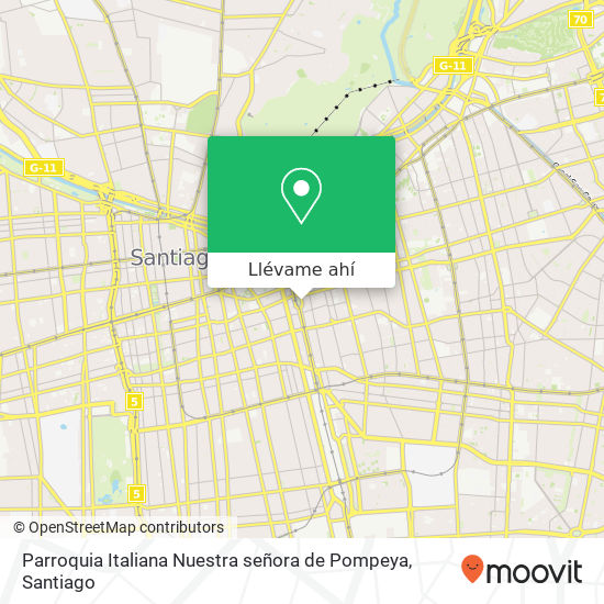Mapa de Parroquia Italiana Nuestra señora de Pompeya