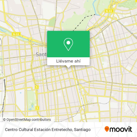 Mapa de Centro Cultural Estación Entretecho