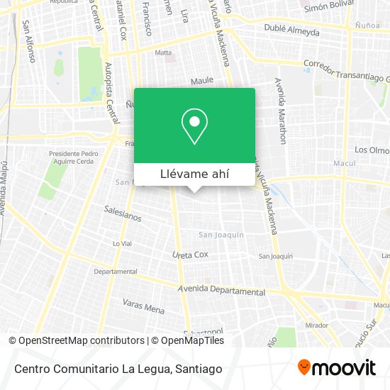 Mapa de Centro Comunitario La Legua