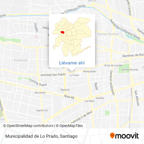Mapa de Municipalidad de Lo Prado