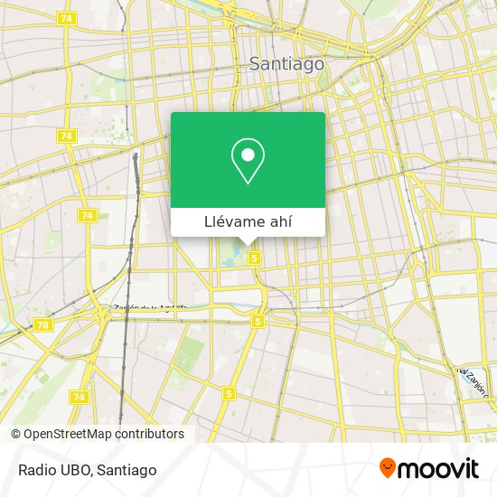 Mapa de Radio UBO