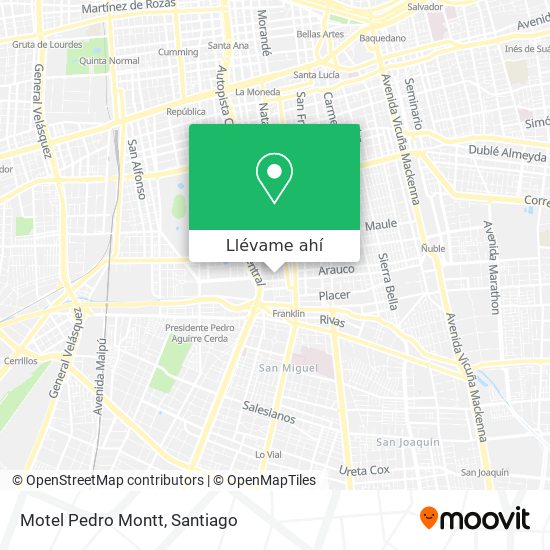 Cómo llegar a Motel Pedro Montt en Santiago en Micro o Metro?