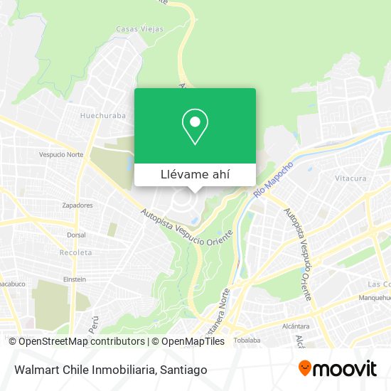 Mapa de Walmart Chile Inmobiliaria
