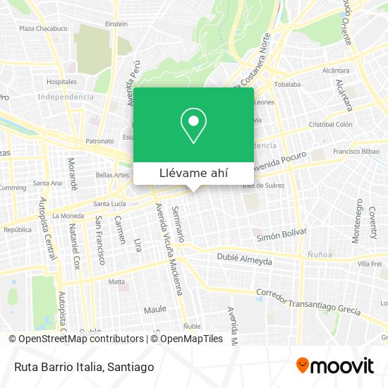 Mapa de Ruta Barrio Italia