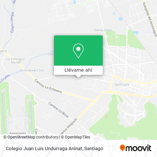 Mapa de Colegio Juan Luis Undurraga Aninat