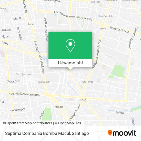 Mapa de Septima Compañia   Bomba Macul