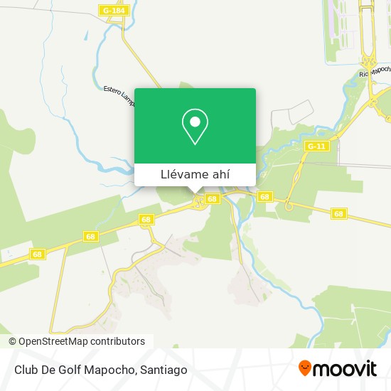 Mapa de Club De Golf Mapocho