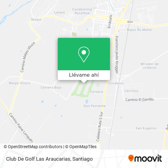 Mapa de Club De Golf Las Araucarias
