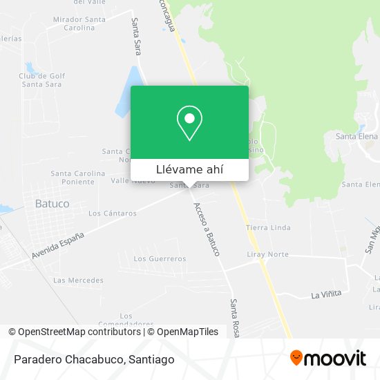 Mapa de Paradero Chacabuco