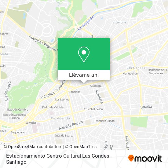 Mapa de Estacionamiento Centro Cultural Las Condes