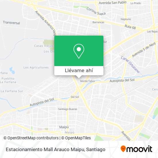 Mapa de Estacionamiento Mall Arauco Maipu