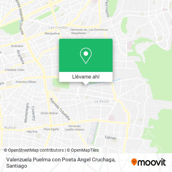 Mapa de Valenzuela Puelma con Poeta Angel Cruchaga