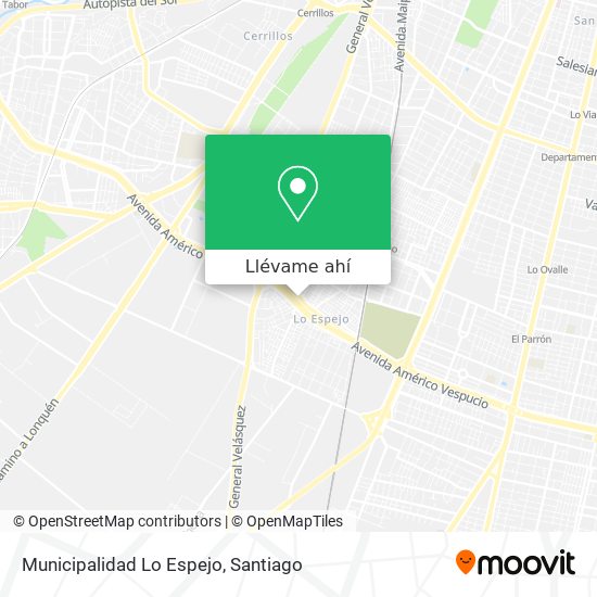 Mapa de Municipalidad Lo Espejo