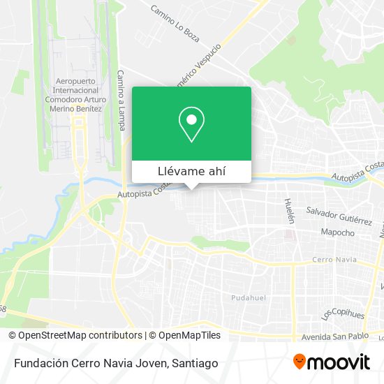 Mapa de Fundación Cerro Navia Joven