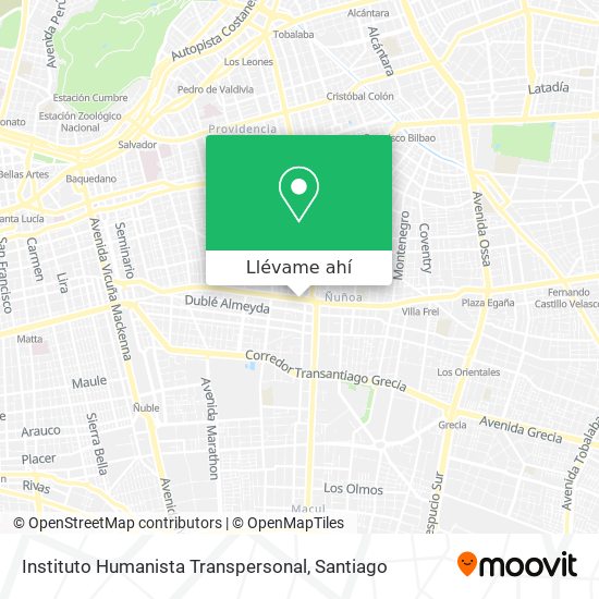 Mapa de Instituto Humanista Transpersonal