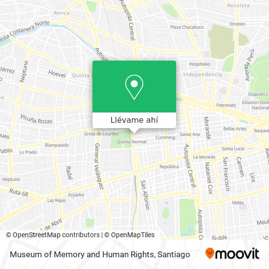 Mapa de Museum of Memory and Human Rights