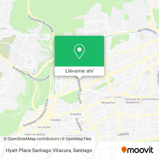 Mapa de Hyatt Place Santiago Vitacura