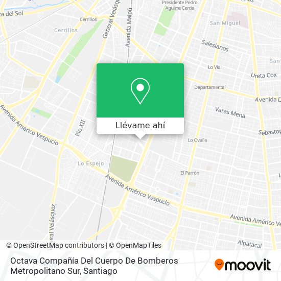 Mapa de Octava Compañía Del Cuerpo De Bomberos Metropolitano Sur