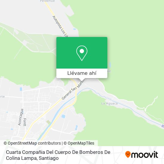 Mapa de Cuarta Compañia Del Cuerpo De Bomberos De Colina Lampa