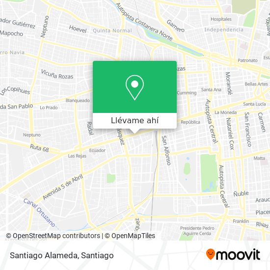 Mapa de Santiago Alameda