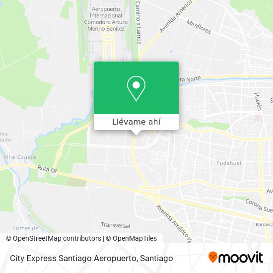 Mapa de City Express Santiago Aeropuerto