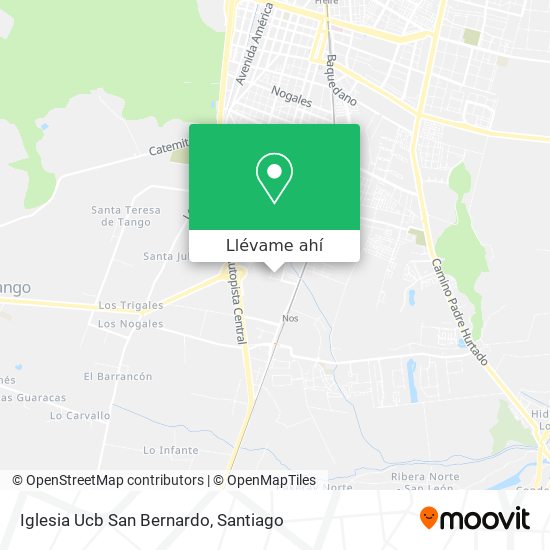 Mapa de Iglesia Ucb San Bernardo