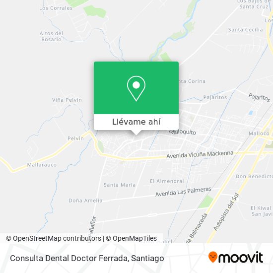 Mapa de Consulta Dental Doctor Ferrada