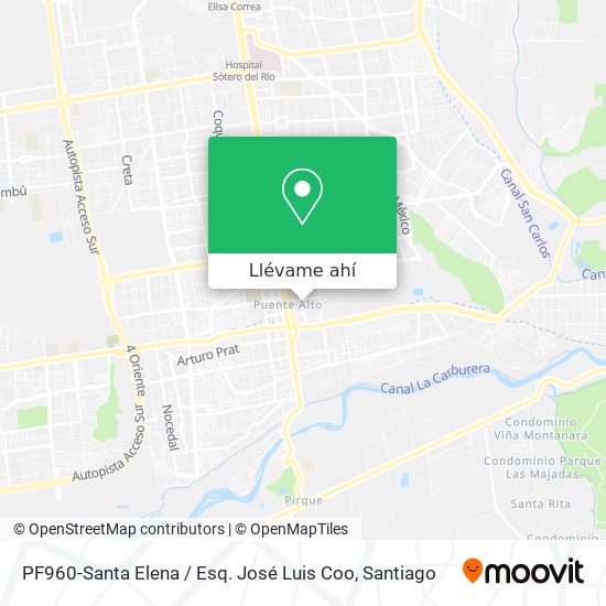 Mapa de PF960-Santa Elena / Esq. José Luis Coo