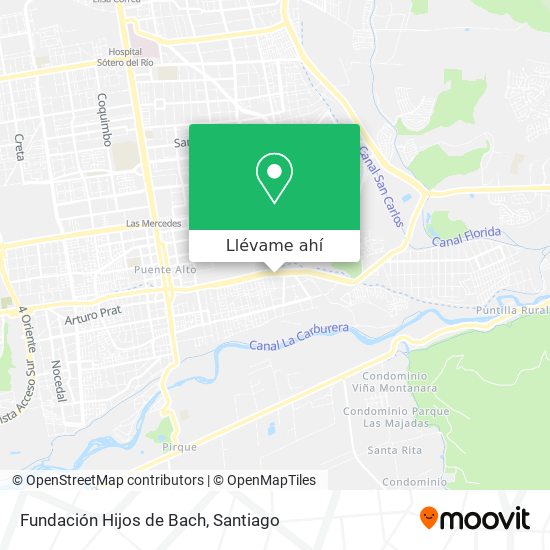 Mapa de Fundación Hijos de Bach