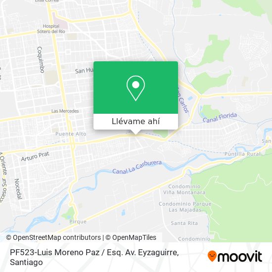 Mapa de PF523-Luis Moreno Paz / Esq. Av. Eyzaguirre